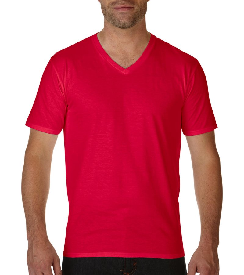 Premium Cotton Adult V-Neck T-Shirt