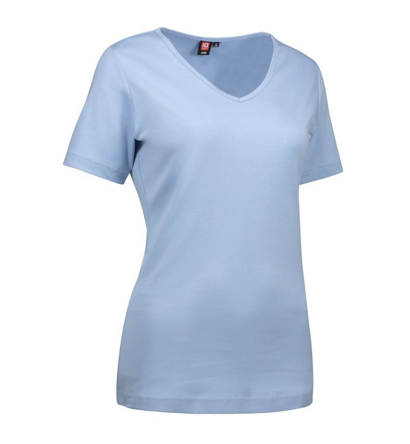 Ladies' interlock T-shirt | v-neck