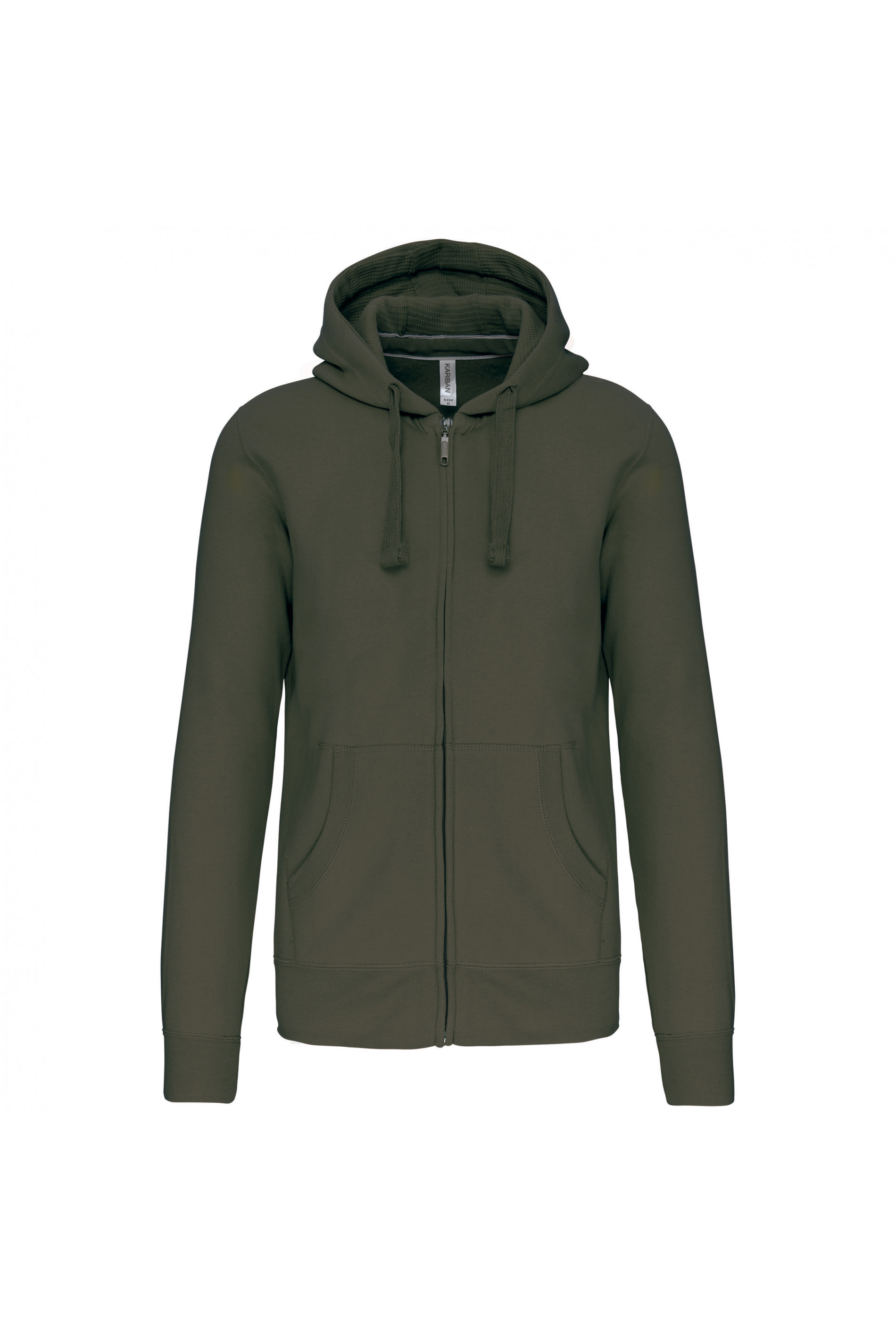 Full zip hooded sweatshirt K454 300 gr