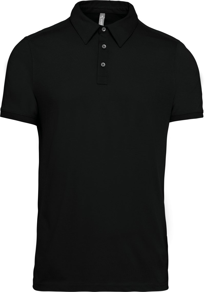 Short sleeved jersey polo shirt K262