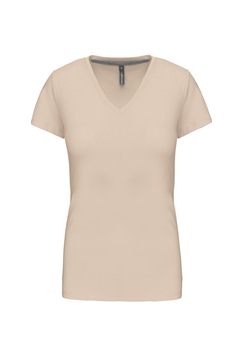 Short-sleeved V-neck T-shirt K381