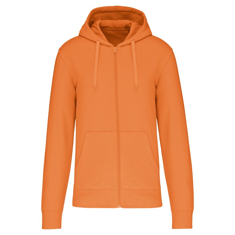 Eco-friendly zip-through hoodie
