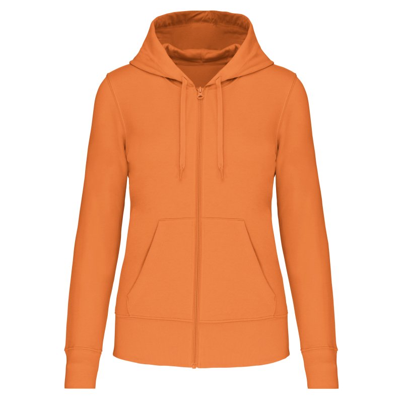 Eco-friendly zip-through hoodie