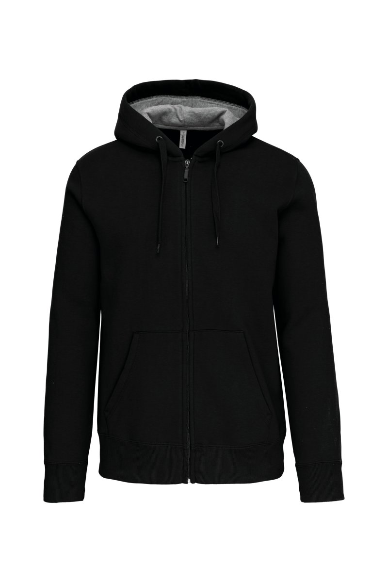 Full zip hooded sweatshirt K444