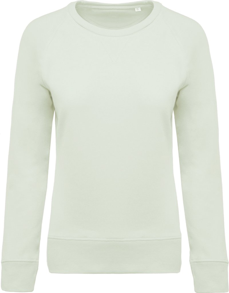Organic cotton crew neck raglan sleeve sweatshirt K481