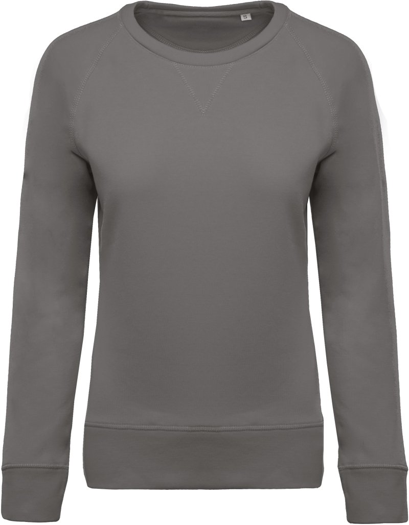 Organic cotton crew neck raglan sleeve sweatshirt K481