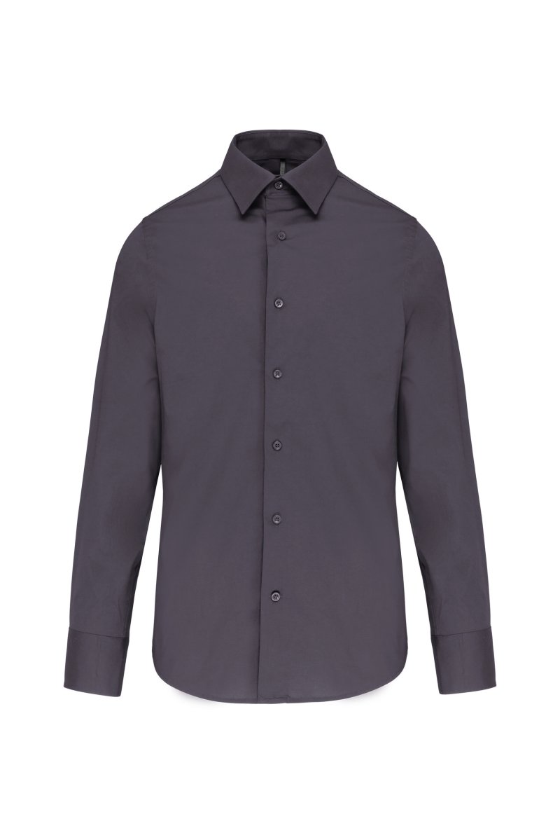 Men's long-sleeved cotton / elastane shirt K529