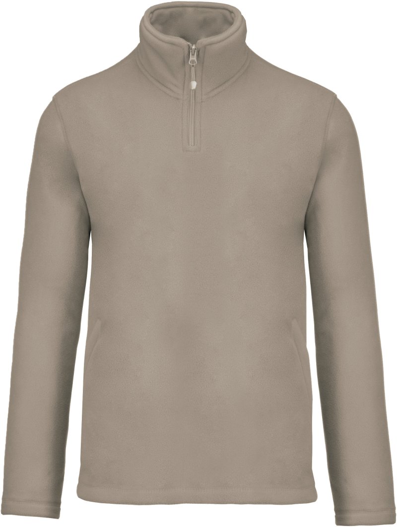 Enzo > Zip neck microfleece jacket