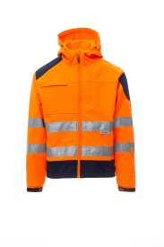 Hi-vis softshell Shine met kap