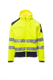 Hi-vis softshell Shine met kap