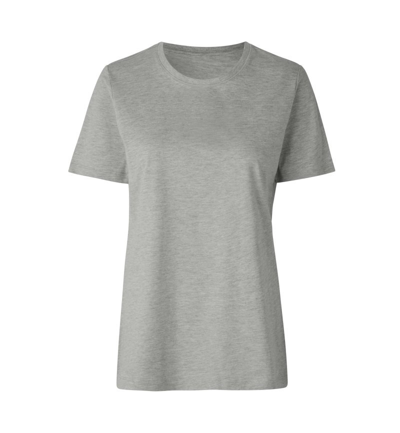 T-shirt | organic | women Kleuren light grey melange