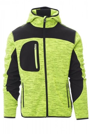 Vest Payper TRIP met softshell inzetstukken Kleur yellow fluo/black