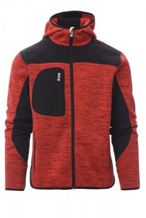 Vest Payper TRIP met softshell inzetstukken Kleur red/black-yellow fluo