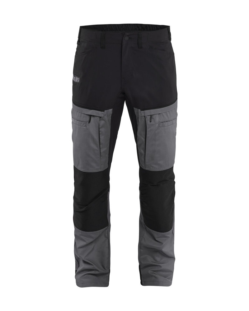 Service werkbroek met stretch Kleuren medium grijs/zwart