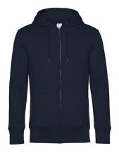 KING sweater Zipped Hoody Jacket Kleur_W Navy