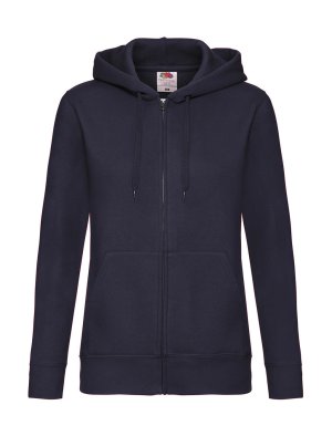Lady-Fit Hooded Sweat Jacket Kleur DEEP NAVY