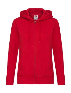 Lady-Fit Hooded Sweat Jacket Kleur RED