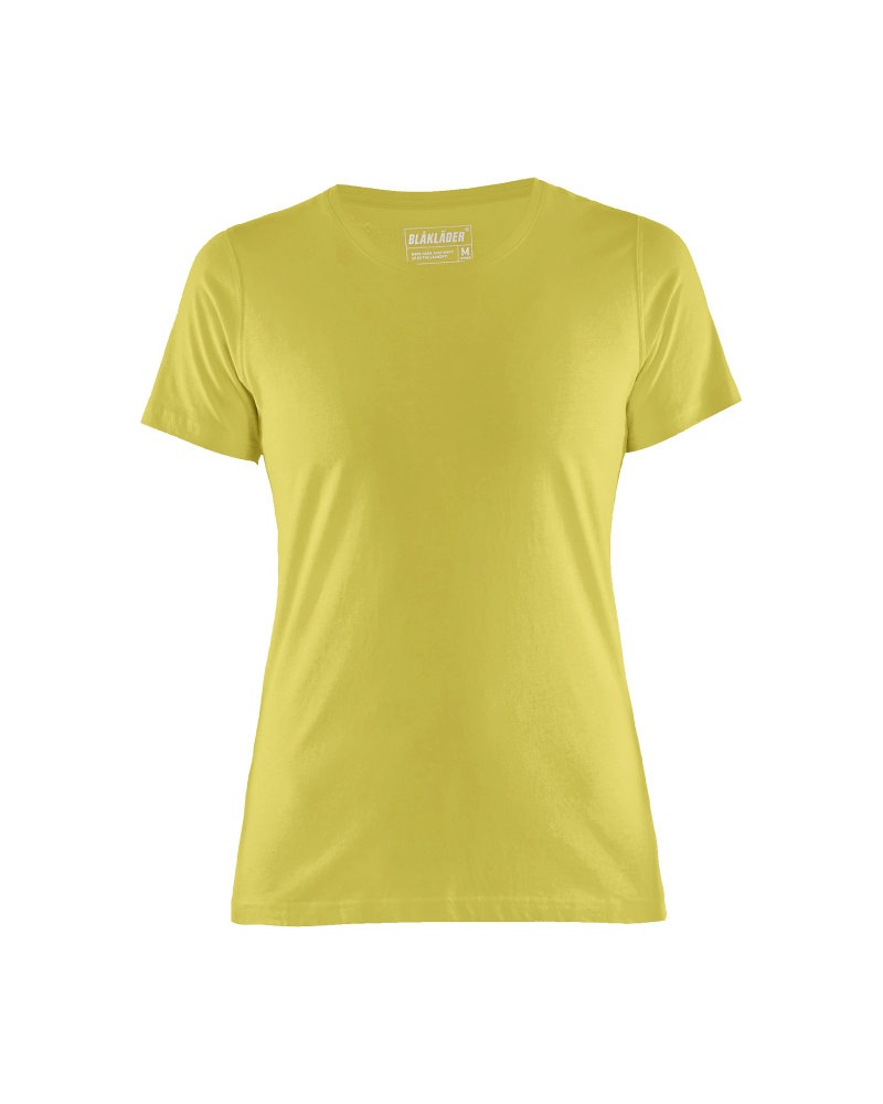 Dames T-shirt Kleuren high vis geel