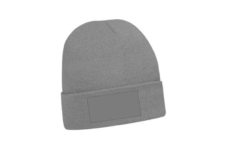 MUTS HEADWEAR 4243B  BEANIE ACRYL MET DRUKVLAK Kleur GREY