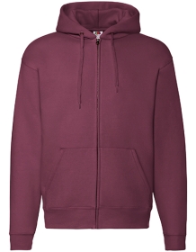 Premium Hooded Sweat-Jacket Kleur_W Burgundy