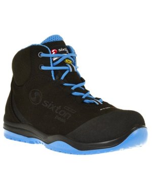 Sixton Cuban zwart/blauw hoog S3