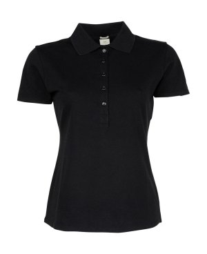 Ladies Luxury Stretch Polo Kleur BLACK