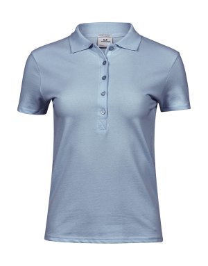 Ladies Luxury Stretch Polo Kleur LIGHT BLUE