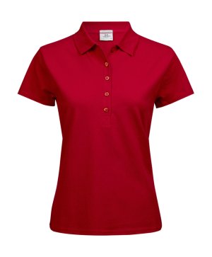 Ladies Luxury Stretch Polo Kleur RED