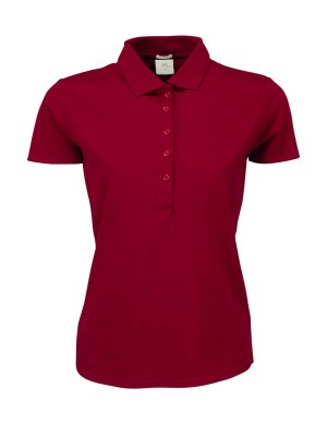 Ladies Luxury Stretch Polo Kleur DEEP RED