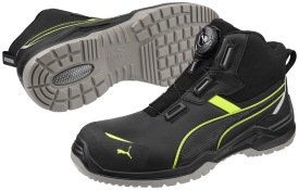 PUMA Krypton Disc Mid black/green S3S ESD