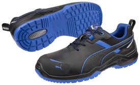 PUMA Krypton Blue Low S3S ESD leder