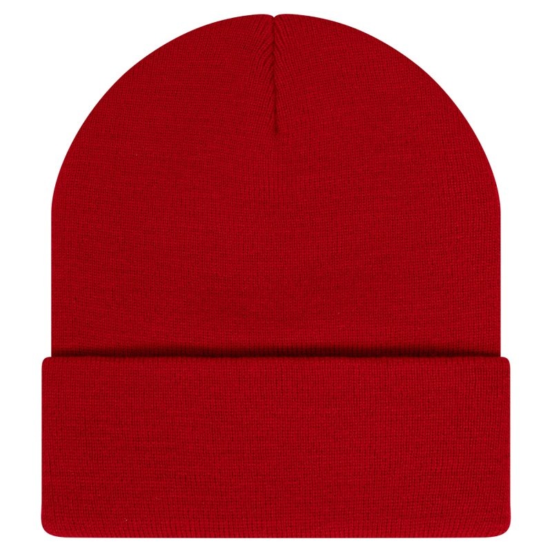 Acrylic beanie black one size Kleuren red