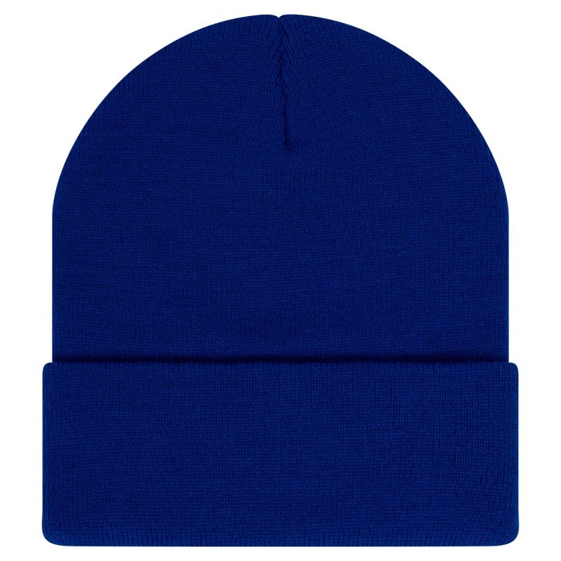 Acrylic beanie black one size Kleuren royal blue