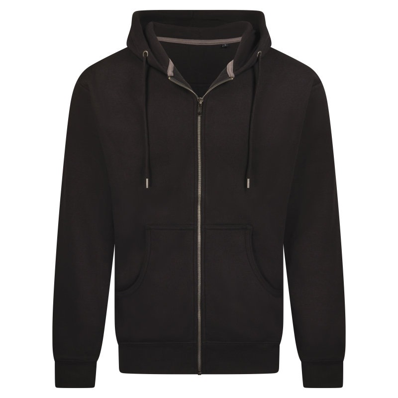 Hooded jacket sweater Justin 70/30  Kleuren black