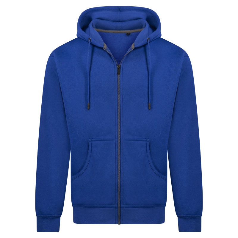 Hooded jacket sweater Justin 70/30  Kleuren royal blue