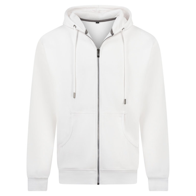 Hooded jacket sweater Justin 70/30  Kleuren white