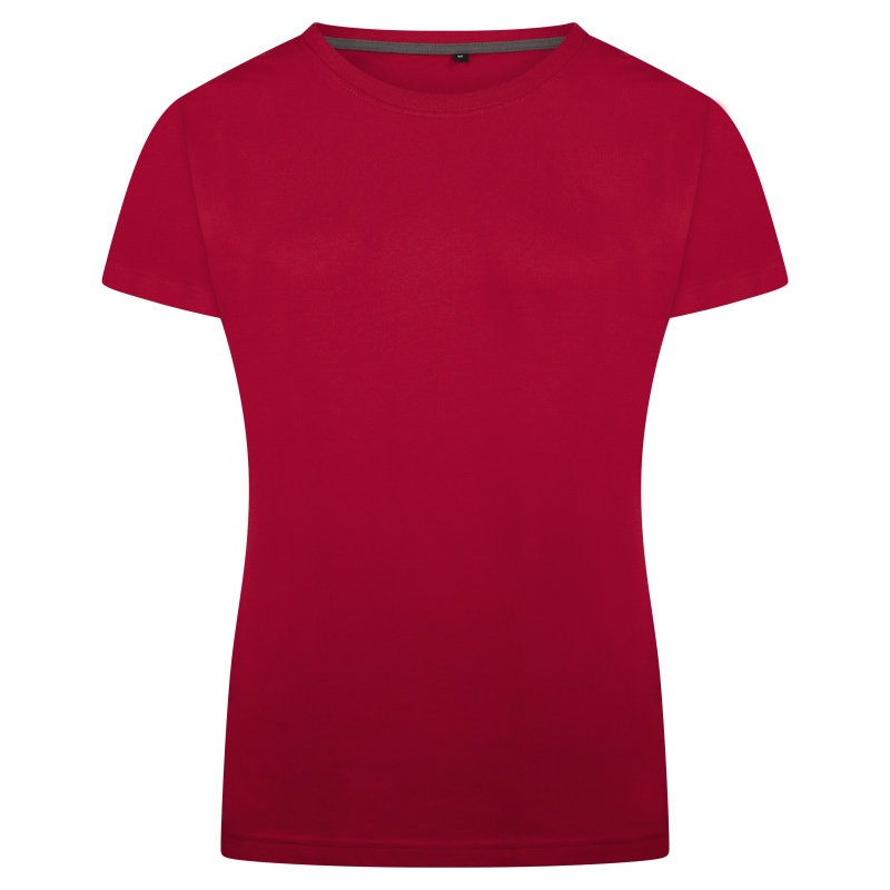 Ladies Stretch T-shirt 160 gr GINA Kleuren red