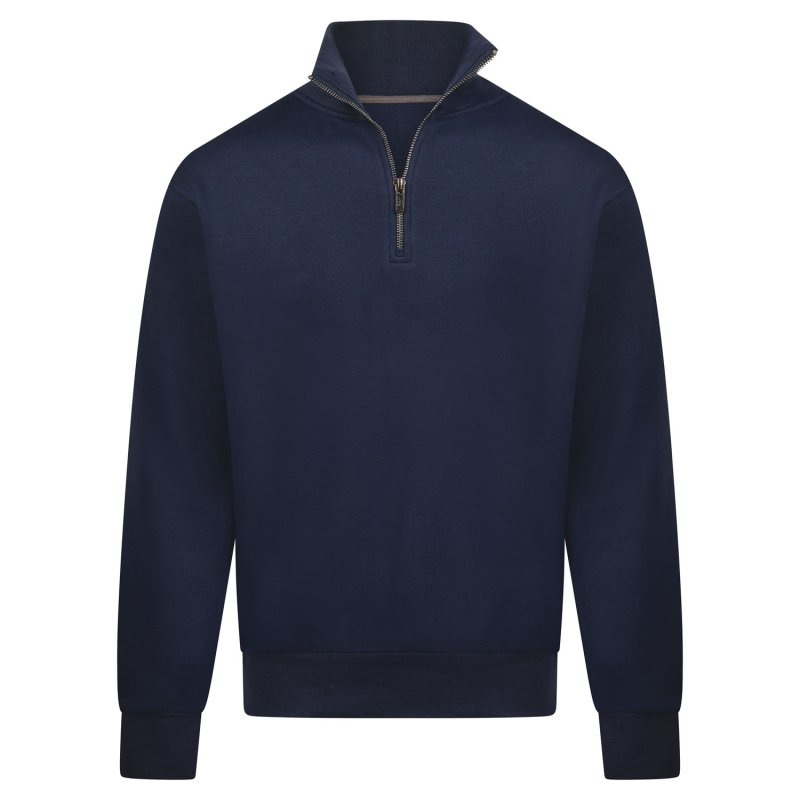 Zipneck sweater half zip 70/30 MASON Kleuren navy