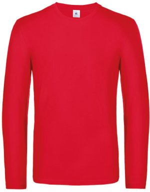 T-Shirt #E190 Long Sleeve / Unisex Kleur_W Red