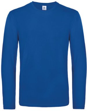 T-Shirt #E190 Long Sleeve / Unisex Kleur_W Royal Blue