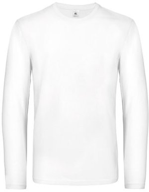 T-Shirt #E190 Long Sleeve / Unisex Kleur_W White