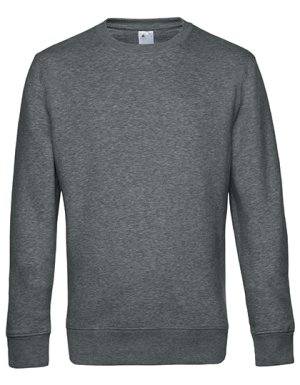 KING Crew Neck Sweater 280 gr 80/20 Kleur_W Heather Mid Grey