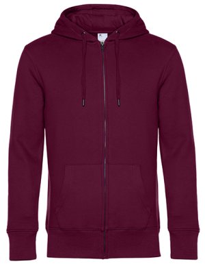 KING sweater Zipped Hoody Jacket Kleur_W Dark Cherry