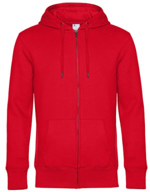 KING sweater Zipped Hoody Jacket Kleur_W Red
