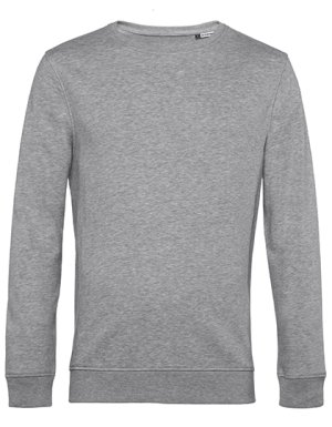 Organic Crew Neck Sweat Kleur_W Heather Grey