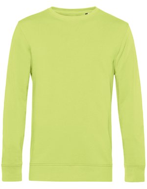 Organic Crew Neck Sweat Kleur_W Lime