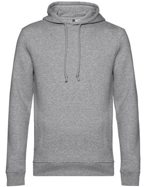 Organic Hooded Sweat Kleur_W Heather Grey
