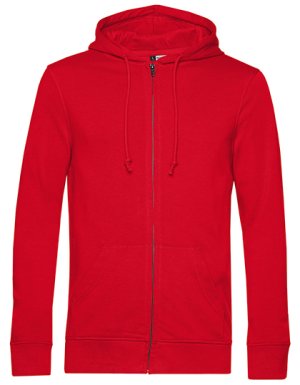Organic Zipped Hood Jacket Kleur_W Red