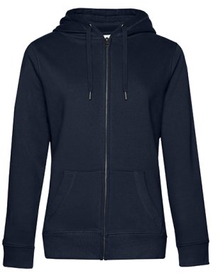 QUEEN Zipped Hood Jacket /Women Kleur_W Navy Blue