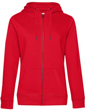QUEEN Zipped Hood Jacket /Women Kleur_W Red